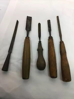 Vintage T H Witherby Ward Wood Chisel Lot 5 Pieces • $25