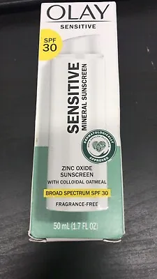 $25.74 • Buy OLAY Sensitive Mineral Zinc Oxide Sunscreen SPF 30 1.7 Fl Oz Exp.12/24+ (c5)