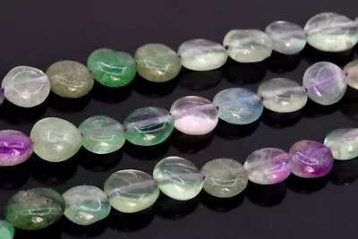 8-10MM Multicolor Fluorite Pebble Nugget Grade A Genuine Natural Loose Beads • $5.18