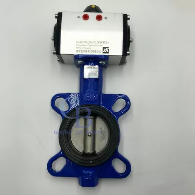 4  DN100 Double Acting Pneumatic Butterfly Valve Wafer Type EPDM Sealing • $129