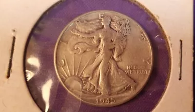 1945 Walking Liberty Half Dollar 50 Cent Piece • $10