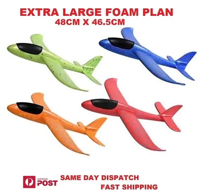 Extra Large Foam Flying Gliders Plane Aeroplane Kids Children Outdoor Toys  • $14.50