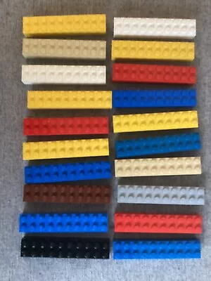 Lego Bricks 2 X 10 Large Long 20 Pieces Parts In Various Colours In Good Con • £12.50