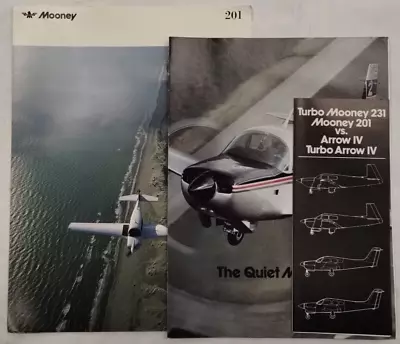 3-Mooney 201 & 231 Brochures-Originals • $19.95