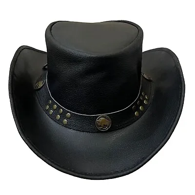 SHAMROCK Leather Cowboy Hat For Men Women Lightweight Handcrafted Western Hat • $29.99