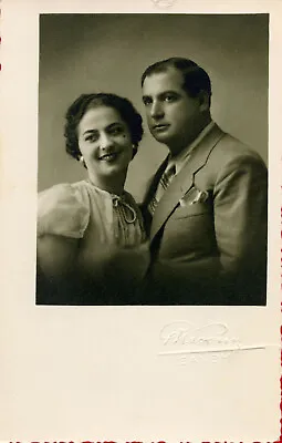 #17910 XANTHI Greece 1950s. Couple. Photo  PC Size  RPPC KESSINIS   • $8