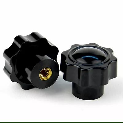 £3.49 • Buy M6 To M12 Knob Female Thread Plastic Star Clamping Nut Knob Screw Machine Handle