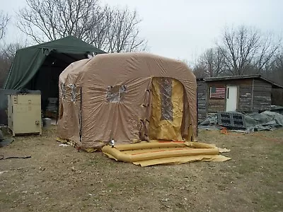 Well Fab Inc -military Decon Hazmat Shower Tent Emergency Inflate  Army Surplus • $1705.25