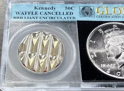 ERROR CH BU WAFFLED Kennedy Half Dollar Coin STRUCK W/ DETAILS Waffle  NR • $99.99