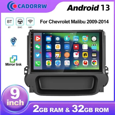 For Chevrolet Malibu 2009-2014 WIFI GPS Navi Android 13 Car Radio Stereo 2+32GB • $105.99