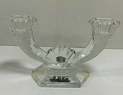 $75 • Buy Val. St Lambert Crystal 2-flame Candlestick Holder
