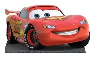 LIGHTNING MCQUEEN Cars 2 Disney Pixar LIFESIZE CARDBOARD CUTOUT STANDEE STANDUP • £39.99