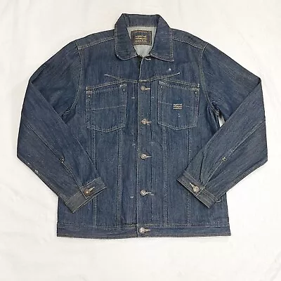 Vintage Marithe & Francois Girbaud Blue Dark Wash Denim Jacket Men's Size Large • $27.99