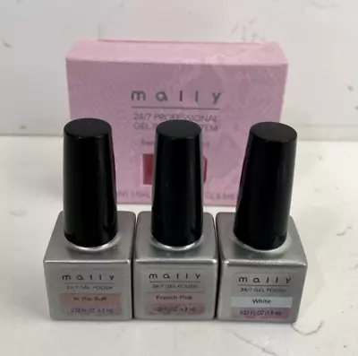 Mally 24/7 Professional Gel Polish System - French Manicure Kit - 3 Colors • $11.99