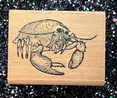 Vintage Rubber Stamp  King Lobster  By Rubber Stamps Of America  2 1/4 X 1 3/4  • $6.50