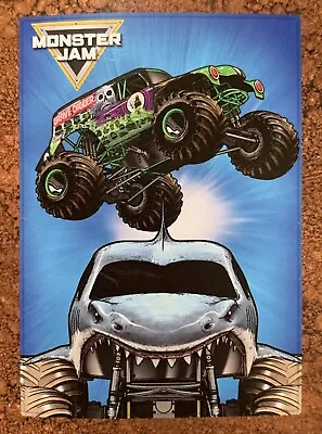 NEW Monster Jam GRAVE DIGGER & MEGALODON Super Soft Blanket 62in X 90in • $31.99