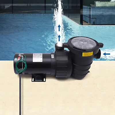 1 Speed 1-1/2HP Inground Swimming Pool Pump Motor Strainer W/ 1.5'' NPT AC110V • $133.94