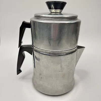 Vintage Mirro Aluminum M-0824 Camping Stovetop Drip Coffee Pot 4 Cup USA 1 Quart • $48.99