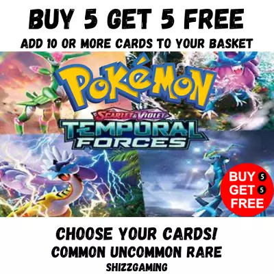 Pokemon Temporal Forces 162/ - Common Uncommon Rares - Choose Your Cards • £0.99