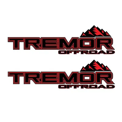 Ford F150 F250 Tremor Offroad  Red Package Truck Bed Side Decal Mountains • $29.99