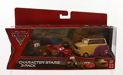 Disney Pixar Cars 2 Character Stars 3 Pack Kingpin Nobunaga Mater McQueen NIP • $29.95