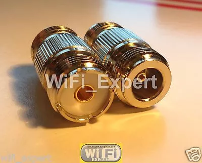 N Female To UHF SO-239 SO239 Female Jack Straight Adapter RF Connector USA • $4.24