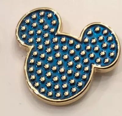 Disney Pin 145619 Mickey Mouse Head Dotted Mickey Icon Blue Raised Colored Dots • $12.99