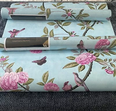 2 New Rolls Graham & Brown Wallpaper + 1 Opened - Same Batch • £10