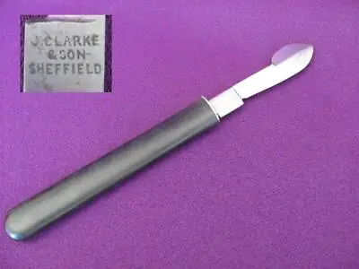 1850s ANTIQUE CIVIL WAR ERA MEDICAL BLOODLETTING LANCET W/EBONY HANDLE MARKED  • $90