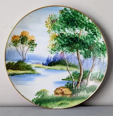 Vintage Ucagco OCCUPIED JAPAN Beautifully HAND PAINTED China Plate W/ Gold Trim • $11.50