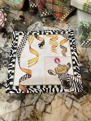 MacKenzie-Childs ZEBRA Cocktail Beverage Napkin 1 For Decoupage. • $3