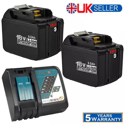 BL1830 18V 9.0Ah 6.0Ah LXT Li-ion Battery For Makita BL1860B BL1850 BL1840 LED • £48.95