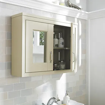 £160.99 • Buy Traditional Bathroom Cabinet Furniture Vanity Unit Storage Sink Basin Ivory