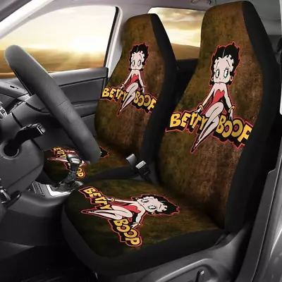 $54.99 • Buy Betty Boop Cartoon Car Seat Covers Fan Gift Car Seat Covers (set Of 2)