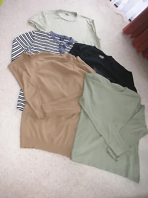 Mens Clothes Bundle Tops X5 Items Size L/xl Guc • £12