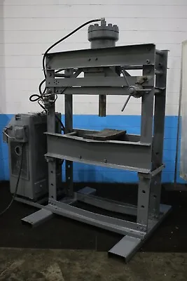 50 Ton Denison Hydraulic H Frame Press: Yoder #75136 • $3950