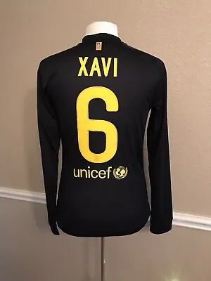 Barcelona Spain Xavi Player Issue Meshed Jersey Md  Football Nike Shirt • $699.99