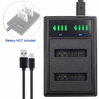 LCD Battery Charger For NB-6L Canon PowerShot SX280 HS SX500 IS SX510 HS SX520 H • $10.22