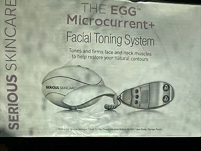 Serious Skincare The EGG MICROCURRENT Facial Toning System Model 1676B • $35