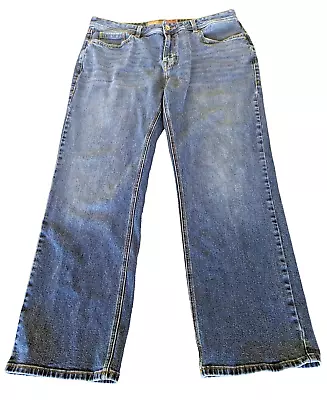 Vintage 46 Rock & Roll Denim Men's 40x34 Tag Size Double Barrel Straight Relaxed • $33.96