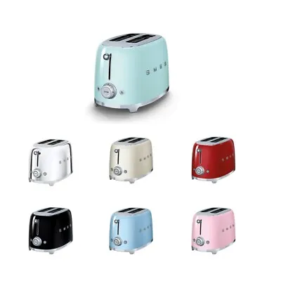 £69.99 • Buy Smeg TSF01 2 Slot 2 Slice Toaster, Choice Of Colour, Used