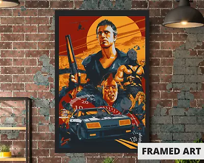 Mad Max 2 Movie Poster Road Warrior Mel Gibson Poster - 11x17  Framed Gift • $33.90