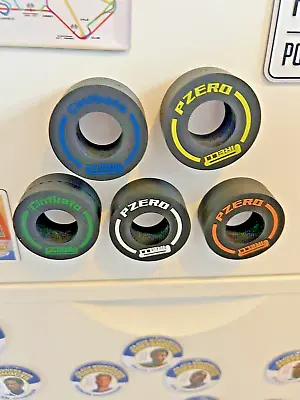 F1 Tyre Magnet Set 5 Different Coloured F1 Tyres BNIB • £9.95