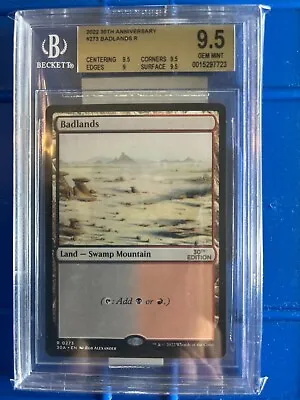  Badlands 30th Anniversary BGS 9.5 Magic The Gathering Graded Cards • $300
