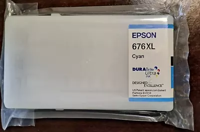 New Genuine Epson 676XL Pro Cyan Ink Cartridge Sealed Plastic • $14.95