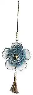 Metal Flower Wall Art Decor 7 X22  Rustic Modern Floral 37A-Dark Blue • $21.87