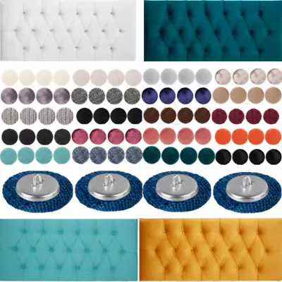 Covered Fabric Hoop Back Buttons Upholstery Headboards Ottoman Sofas 30L/18mm. • £3.89