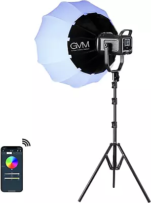 GVM 150W RGB Video Light Kit 2700K~7500K Bi-Color LED Video Light Photography S • $399.99