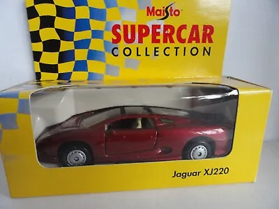 Maisto Supercar Red Die Cast Jaguar XJ220 Red Boxed Old Stock • £4.99