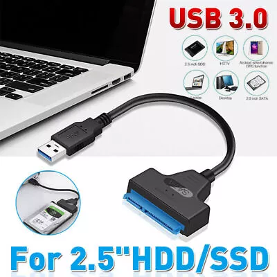 USB 3.0 To SATA External Converter Adapter Cable Lead For 2.5  HDD SSD SATA III • $6.99